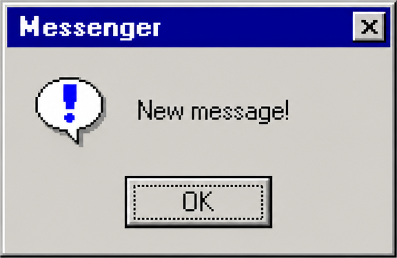 Old Messenger dialog box